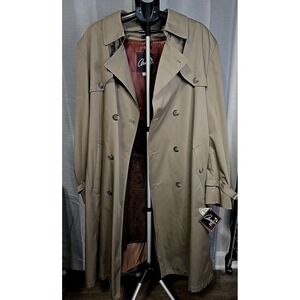 Arnie II Trench Coat Men's 48 X-Long Brown NWT Vintage Sears Best